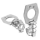 Gdnecad 2 PCS RV Water Heater Cam Lock, Stainless Steel Heater Fastener Door Latch Assembly, Spring Loaded Cam Lock Replacement for RV Camper Water Heaters, Car Accessories