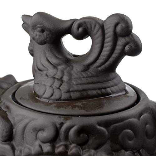 YXHUPOT Dragon Phoenix Zisha Clay Teapot