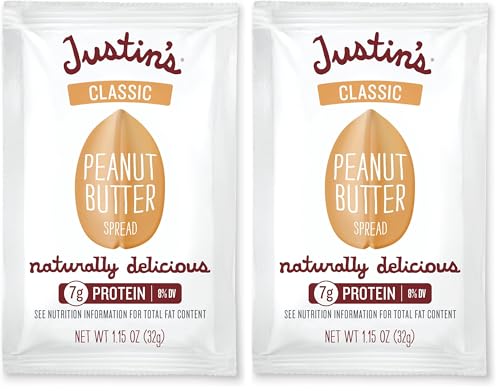 Image of Justins Classic Peanut Butter Singles, 1.15 OZ, (Package May Vary) (Pack of 2)