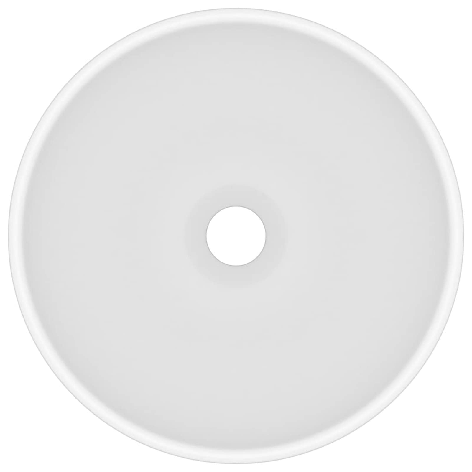 Homgoday Lavabo de lujo redondo blanco mate 32,5 x 14 cm de cerámica, lavabo pequeño baño, tapón lavabo baño, lavabo, filtro lavabo baño, tapones lavabo baño, tapones lavabo baño, desagüe lavabo baño