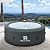 RELXTIME Inflatable Hot Tub 2 to 4 Person, Blow Up Hottub Portable Spa Square Outdoor Hottub, 110 Bubble Air Jets, Cover, 2 Filter Cartridges