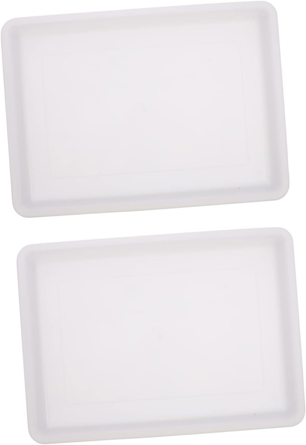 NUOBESTY 2pcs Plastic Painting Tray Set for Boys and Girls Watercolor Mixing Trays Lightweight and Easy to Clean for Art Projects