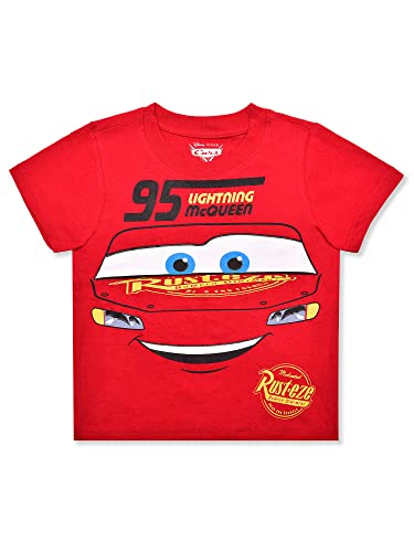 Disney Cars Lightning Mcqueen Boys’ Short Sleeve T-Shirt And Shorts Set For Toddler, Little And Big Kids – Black/Red #TOP1