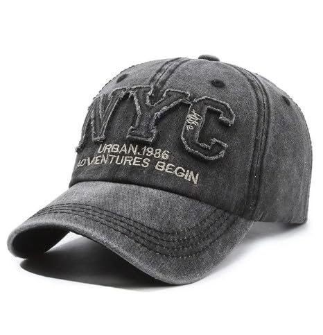Image of Handcuffs Denim Caps Adjustable Strap Baseball Cap | Unisex Stylish Summer Headwear | Sun Protection Sports Hat for Men & Women