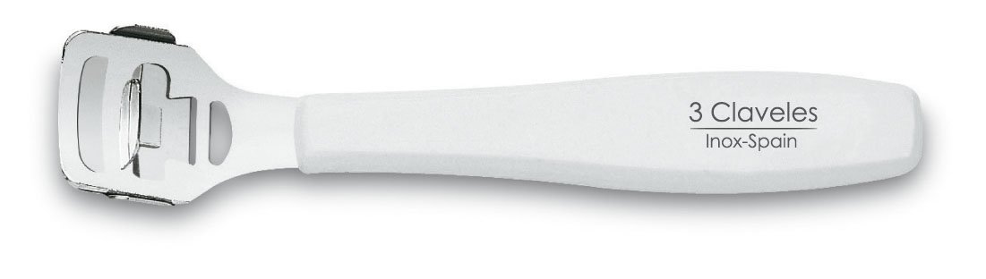 3 Claveles Corta Callos ABS 4 cm, Color, para Pedicura, Blanco