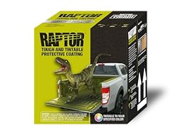 RAPTOR U-POL Tintable 0821V Bed Liner Kit – 4 Quarts, 2K Urethane, UV Resistant Protective Coating, DIY Spray-On Truck Bed Liner