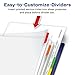 Avery Clear Easy View Durable Plastic Dividers for 3 Ring Binders, 8-Tab Set, Bright Multicolor, 1 Set (16741)