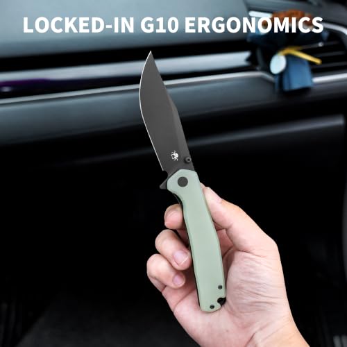 Image of Lancet Pocket Knife, Swedish 14C28N EDC Knife, G10 Folding Knives