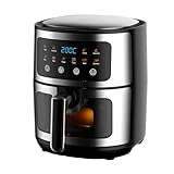 Air Fryer, Compact Airfryer for Quick & Easy Meals in Minutes, Touchscreen Controls, Nonstick, 1500W, 9L, Black