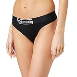 Calvin Klein Damen Moderne Baumwolle Tanga, Black, 46 (2er Pack)