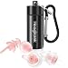 [2019 New Design] Sleeping Ear Plugs, Hearprotek 2 Pairs Ear Plugs (32db & 30db) Ultra Soft Noise Reduction and Hearing Protection earplugs for Side Sleepers, snoring, Travel, Working, Safety (Pink)