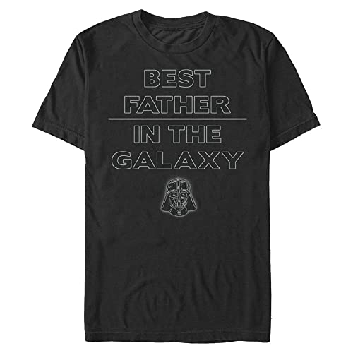 Star Wars Star Dad T-Shirt Homme coton noir col rond