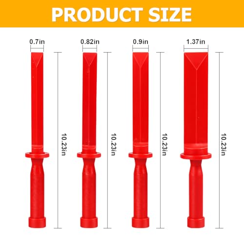 image for Mandark 4PCS Plastic Car Chisel Scraper Set, Non-Marring Vehicle Wheel