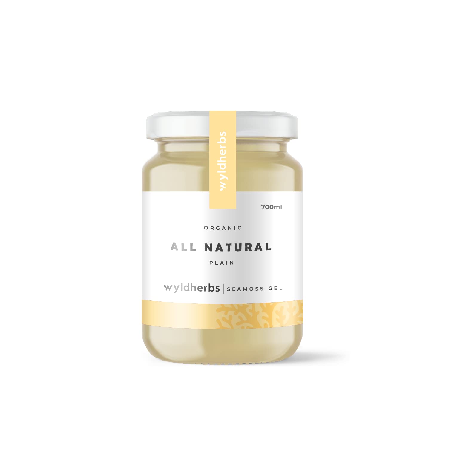 Title All Natural Organic Sea Moss Gel by Wyld Herbs | Irish Sea Moss 100% Wildcrafted | Superfood Rich in Minerals, Proteins & Vitamins - Vegan-Friendly & Gluten Free 700ML