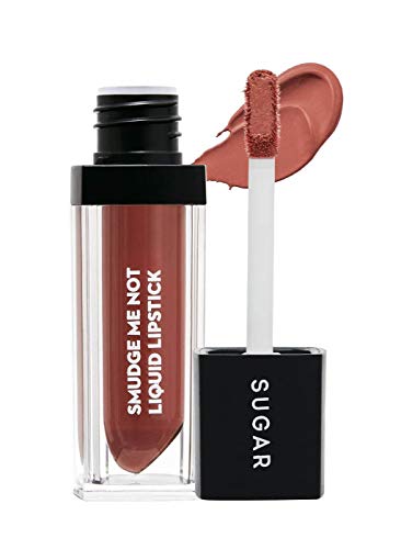 Image of SUGAR Cosmetics - Smudge Me Not - Liquid Lipstick - 37 Hot Apricot (Peachy Nude) - 4.5 ml - Ultra Matte Liquid Lipstick, Transferproof and Waterproof, Lasts Up to 12 hours