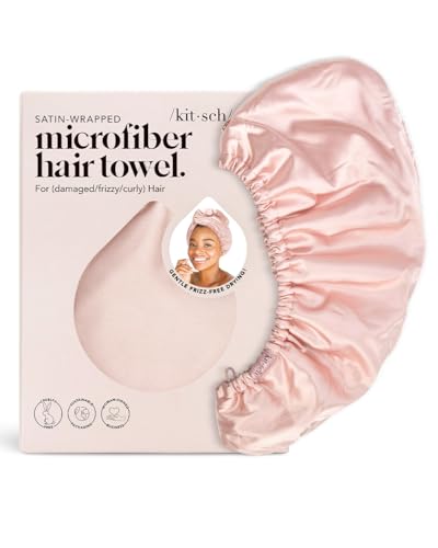 Kitsch 0819677028282 Satin Wrapped Microfiber Hair Towel Wrap thumb #1