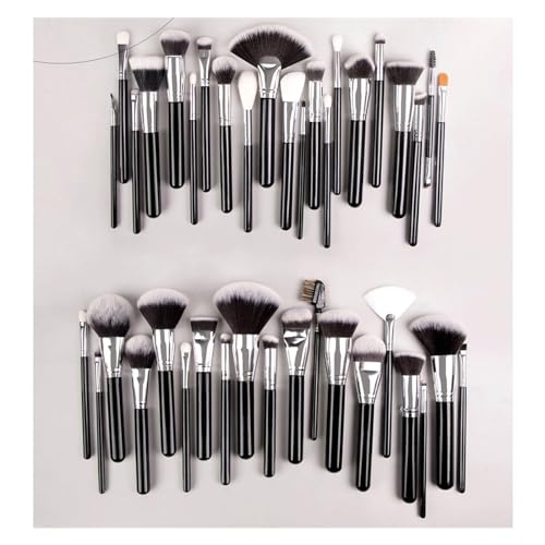 Brocha for ojos y polvos en un juego de 40 brochas de maquillaje 4