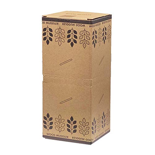 きんだい 未晒クラフト紙完封 木製マドラー 140mm 100本入