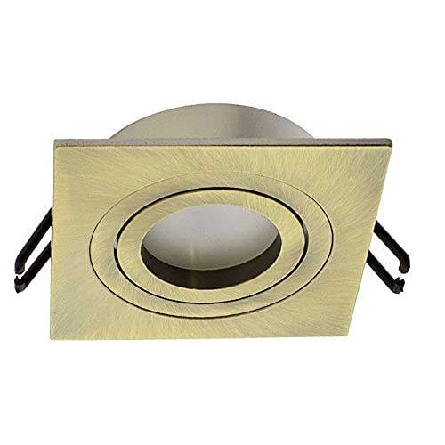 wonderlamp Clasic W-E0 Foco empotrable Cuadrado, Cuero, 1 UNIDAD