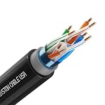 Syston Direct Burial Shielded Cat 6E Ethernet Network Cable, Bulk 600 MHz F/UTP 23 AWG Pure Bare Copper Outside Plant (OSP) - Rated, Waterproof Dual-Layer Jacket for Outdoor Wet Location Application - Image 3