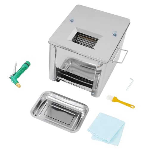 Cortadora de carne eléctrica 850W acero inoxidable 7mm miniatura 5