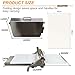 HCAUYNN Folding Dough Press Sheeter, 10 Settings Cover All Thicknesses,Rinse and Wipe to Clean,for Croissants Fondant Pizza Pastry