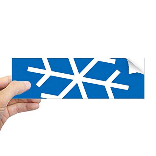 Vinilo copo de nieve azul DIYthinker rectangular de alta adherencia 2