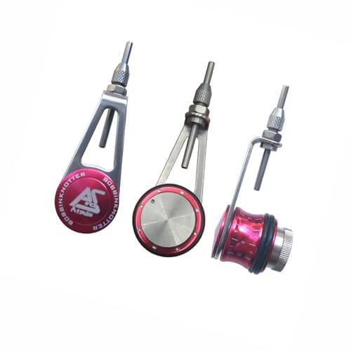Otominat Fishing Bobbin Knotter FG GT RP Line Wire Knotting Tool Fishing Line Winder Assist Knotting Connector Accessories(red)
