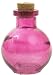 3.4 oz. Small Pink Glass Ball Bottle
