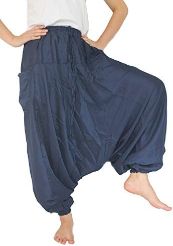Aladdin pants Hippie Clothes Peacock Pants Bohemian Pants Elephant Pants Harem Pants Boho Style (Dark Blue)