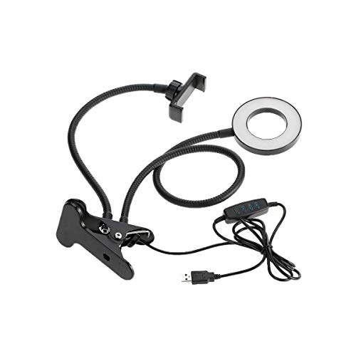 Ring Light de Mesa com Clamp e Suporte para Celular Sou Foto LC-08