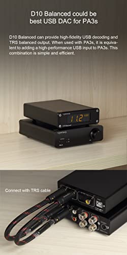 Image of Topping PA3S Power Amplifier MA120702 x 2 Class D Fully Balanced Single Ended AMP 80W x 2 RCA TRS Stereo Home Audio Amplifier (Black)