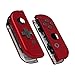 eXtremeRate Soft Touch Red Joycon Handheld Controller Housing (D-Pad Version) with Full Set Buttons, DIY Replacement Shell Case for Nintendo Switch Joy-Con - Console Shell NOT Included
