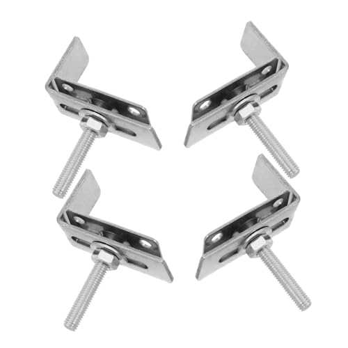 Kisangel Lot De 4 Fixations Pour Lavabo Sous Plan Clips De Fixation Pour Évier Supports De Pour Évier Clips Pour Sous Plan Supports D & #39; Installation Pour