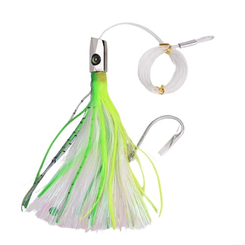 Cebo suave diseñado para pescadores de 22 cm, señuelo de pulpo para apuntar a peces espada y otros depredadores grandes (22 cm/85 g) A)