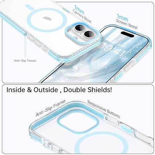 Coque iPhone 17 antichoc antidérapante transparente MagSafe