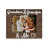 Beliran Bilderrahmen für Großeltern, 12,7 x 17,8 cm, Geschenk für Großeltern von Enkelkindern, Oma und Opa und mir, Holz-Bilderrahmen für Heimdekoration