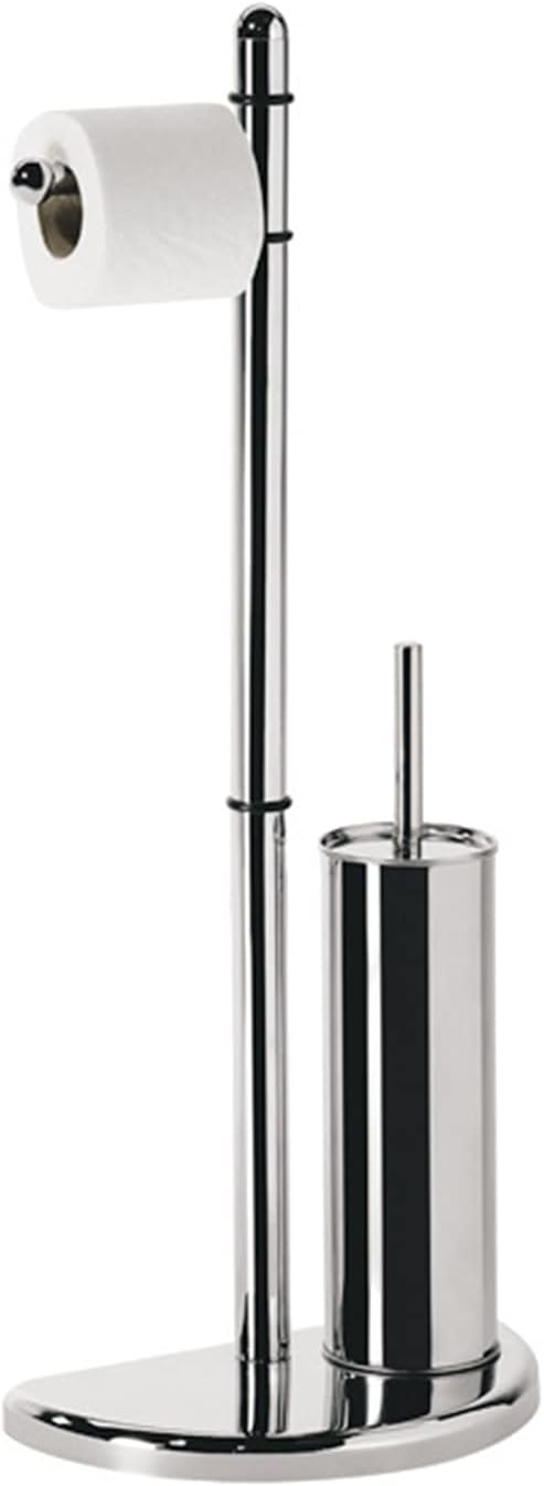 Gedy Bathroom Accessory, Contemporary Italian Hibiscus Standing Towel Holder, Steel