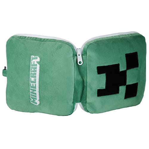 Relaxeazzz Minecraft Creeper Shaped Plush Travel Pillow & Eye Mask, Sleep Eye Mask Masks - Image 3