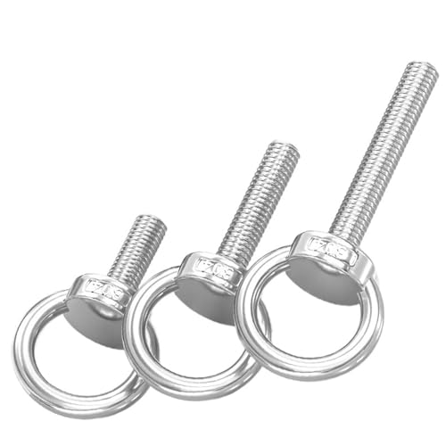 Perno de ojo M8x70mm en acero inoxidable para elevación segura