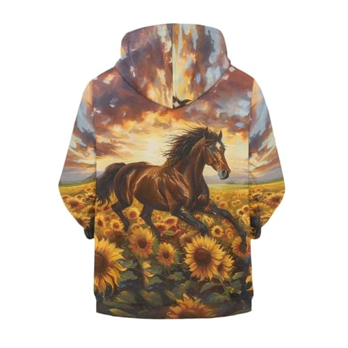 Unisex Zipper Sweatshirt Boys Girls Hooded with 2 Pocket Pullover Hoodies for 6-16Y Kids2