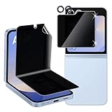 Holilo per Samsung Galaxy Z Flip 6 5G Anti Spy Vetro Temperato + TPU Privacy Pellicola Protettiva +Pellicola Fotocamera, [1+1+1 Pezzi] Anti-graffio Protezione Schermo, Durezza 9H