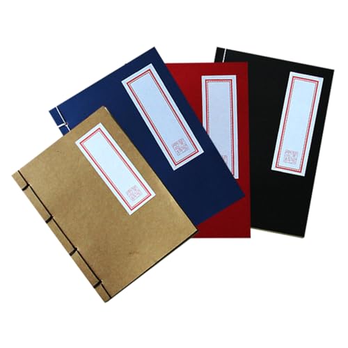 Carnets vierges vintage style chinois : un coffret de 4 blocs-notes rigides à offrir