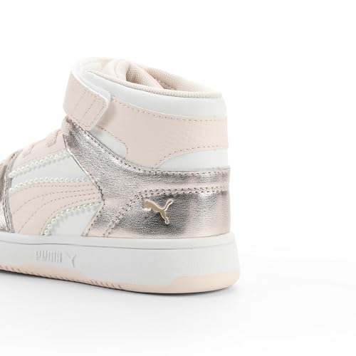 Image of PUMA Kids' Rebound Layup Mid Hook and Loop Sneakers