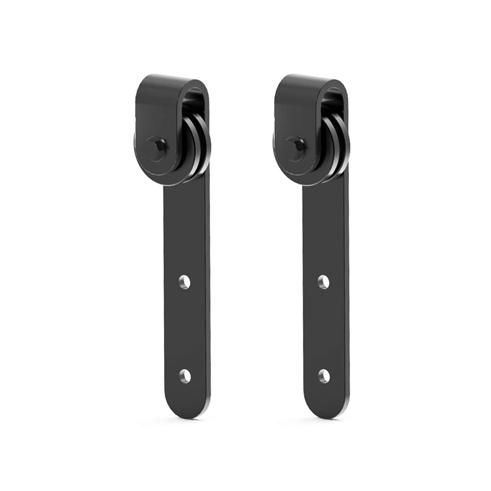 Cabinet Sliding Drzwi Barn Track Hardware Drewno Szyna Carbon Steel System Slide Roller Caps End Guide Kit,Płynny poślizg