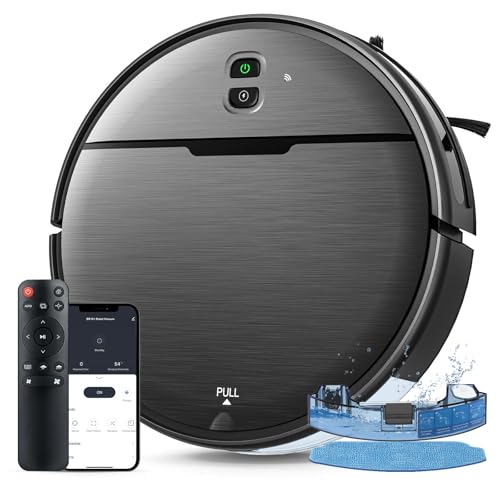 Image of iMartine 2 in 1 Mopping and Vacuuming Robot, Robot Vacuum and Mop Combo Compatible with WiFi/App, Robotic Vacuum Cleaner Self-Charging, Slim, Ideal for Pet Family, Hard Floor, Hair, Low Pile Carpet