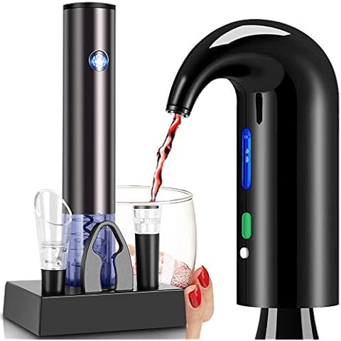 Black Electric Wine Aerator and Electric Wine Opener Gift Set （Taupe） Cover