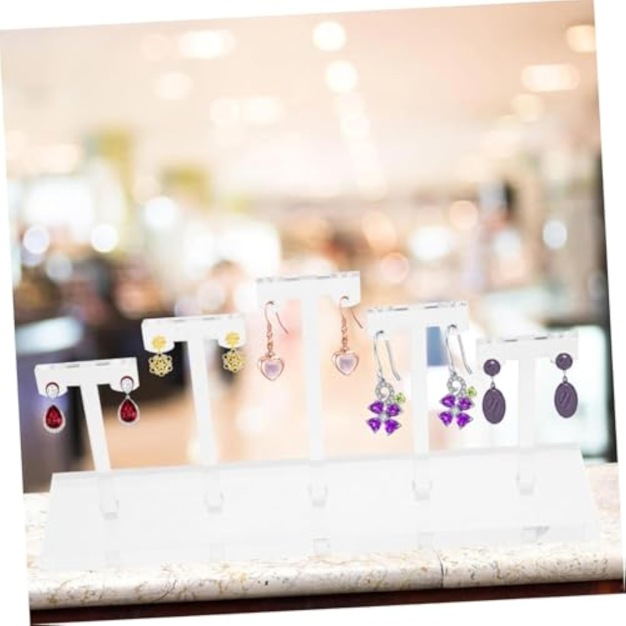Clear Acrylic Earring Holder Stand for Jewelry