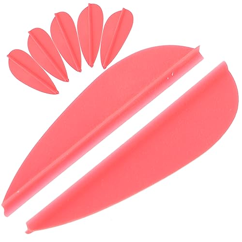 Totority Improved Accuracy Pcs Plastic Arrow Fletchings Reusable Vanes for Strings