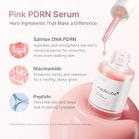 medicube PDRN Pink Peptide Serum with Salmon DNA | Pink Glow Serum with Peptides & Niacinamide for Hydration & Firm-Looking Skin | Uneven Tone Care | Korean Skincare, 1.01 fl. Oz — image 3